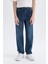 Erkek Çocuk Loose Fit Düz Paça Basic Düz Jean Pantolon C3698A824WN 4