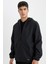 Su İtici Slim Fit Dar Kesim Kapüşonlu Fermuarlı Mevsimlik Baharlık Mont C5821AX24AU 5