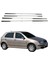 Skoda Fabia 2000-2007 Modeller Arası Krom Cam Çıtası 4 Parça Paslanmaz Çelik 2
