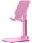 Ayarlanabilir Telefon Standı, Masaüstü Portatif Telefon Tutucu Stand, Katlanabilir Telefon Tutucu Masaüstü Model (Pembe) 1