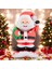 Ayaklı Gözlüklü Noel Baba Folyo Balon Yılbaşı Folyo Balon Süsü 2