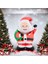 Ayaklı Gözlüklü Noel Baba Folyo Balon Yılbaşı Folyo Balon Süsü 5