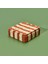 Deco Varese Dekoratif Kutu - Turuncu / Krem - 18X18X5 cm 3