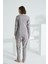 Angelique Pamuk Uzun Kol Kadın Pijama Takımı 21505 4