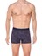 4480 Erkek Lycralı Cotton Boxer Lacivert Kırmızı Desenli L Berrak 1