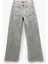 Yıkamalı Geniş Paça Rahat Kalıp Denim Pantolon - Wide Leg Jean 2