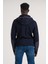 Regular Fit Kapşonlu Yan Fermuarlı Cepli Peluş Sweatshirt 4