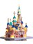 Yapı Taşları Disney Castle World Ünlü Okullar ve Benzeri Büyük Tip Bina Bulmaca Blok Oyuncakları (Yurt Dışından) 1