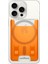 iPhone için MagSafe özellikli 3 Kartlı Manyetik Cüzdan Classic C1 Tangerine - AFA08574 1