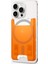 iPhone için MagSafe özellikli 3 Kartlı Manyetik Cüzdan Classic C1 Tangerine - AFA08574 3