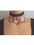 Siyah Dantel Zincirli Gotik Tasma Choker Kolye 2