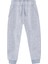 Unisex Kız Erkek Çocuk Gri Melanj Basic Eşofman Altı 3