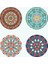 4 Adet 12X12CM Mandala Bardak Altlığı Sehpa Için (Yurt Dışından) 1