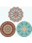 3 Adet 22X22CM Mandala Amerikan Servisleri Masa Örtüleri (Yurt Dışından) 1