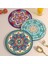 3 Adet 22X22CM Mandala Amerikan Servisleri Masa Örtüleri (Yurt Dışından) 4