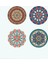 4 Adet 12X12CM Mandala Bardak Altlığı Sehpa Için (Yurt Dışından) 1