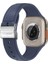 Watch Ultra 49MM Amazingthing Titan Swift Deri Dokulu Silikon Kordon Lacivert 3