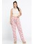 Kadın Beli Lastikli Desenli Pijama Altı 1