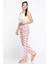 Kadın Beli Lastikli Desenli Pijama Altı 2