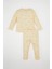 Kız Bebek Pijama Takımı Desenli Uzun Kollu Fitilli Kaşkorse Üst Beli Lastikli Uzun Alt D8294A5NS 4