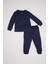 Erkek Bebek Pijama Takımı Uzun Kollu Waffle Üst Beli Lastikli Uzun Alt D6810A5NS 1