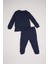 Erkek Bebek Pijama Takımı Uzun Kollu Waffle Üst Beli Lastikli Uzun Alt D6810A5NS 5