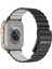 Apple Watch Serisi 38/40/41/42/44/45/49MM Uyumlu Amazing Thing Glamour Sense Deri Kordon Siyah 2