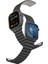 Apple Watch Serisi 38/40/41/42/44/45/49MM Uyumlu Amazing Thing Glamour Sense Deri Kordon Siyah 5