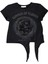 Kız Çocuk Gül Aksesuarlı Bağlamalı Tshirt 4