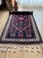59 x 123 cm Lacivert Geleneksel Çiçek Desenli Küçük Boy Kilim 2