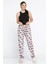 Kadın Beli Lastikli Desenli Pijama Altı 2