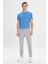 Erkek Gri 360 Derece Her Yöne Esneyen Slim Fit Dar Kesim Diyagonal Esnek Desenli Pantolon 4