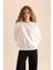 Coool Oversize Geniş Kalıp Bisiklet Yaka Basic Düz Kalın Sweatshirt D9022AXNS 1