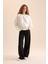 Coool Oversize Geniş Kalıp Bisiklet Yaka Basic Düz Kalın Sweatshirt D9022AXNS 2