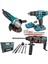 Alman Ultra 3 Lü Set 3800 W Taşlama + 4200 W Kırıcı Hilti + 58 V Setli Şarjlı Matkap 1