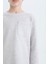 Erkek Çocuk Pijama Takımı Waffle Bisiklet Yaka Uzun Kollu Üst Beli Lastikli Uzun Alt D9977A825SP 5