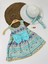 Hat And Motifs 2 Parça Elbise Set Kız Takım Mavi 2