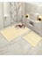 2'li Banyo Paspası Halisi Yaprak Desenli Pelus Kaymaz Taban Klozet Takimi Ebatlar 50.60 - 60.100 3