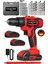 36V 5AH Darbeli Şarjlı Matkap Seti Çelik Şanzuman Çift Bataryalı Akülü Vidalama 24 Parça Setli 1
