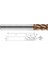 Ø8 Dört Ağızlı Köşe Radüs Elmas Freze 4 F (1X20X100X8) 1
