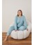 Kadın Raporlu Interlok Kumaş Büyük Beden Düğmeli Pijama Takımı Ma 3