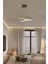 Modern Siyah Karçiçeği Model 3 Renk (Beyaz / Sarı / Günışığı) LED Avize 3