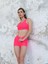 Neon Pembe Mini Tayt Şort 2