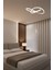 Modern Beyaz Karçiçeği Model Kumandalı 3 Renk (Beyaz / Sarı / Günışığı) LED Avize 2