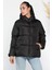Kadın Kapüşonlu Oversize Şişme Mont 2