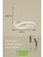 Modern Gold Karçiçeği Model Tek Renk (Beyaz / Sarı / Günışığı) LED Avize 4