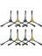 M9 NERE10S E10S Obode A8 Plus Eta Pro 6241 Robot Süpürge Için 8 Adet Yan Fırça (Yurt Dışından) 1