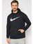Dri-Fit Pullover Training Hoodie Erkek Siyah Spor Sweatshrit 5