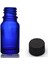 20 ml Mavi Şişe Düz Kapaklı, 24 Adet, Cam Şişe, Kozmetik Şişesi 1