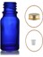20 ml Mavi Şişe Sarı Metal Düz Kapaklı, 24 Adet, Cam Şişe, Kozmetik Şişesi 1